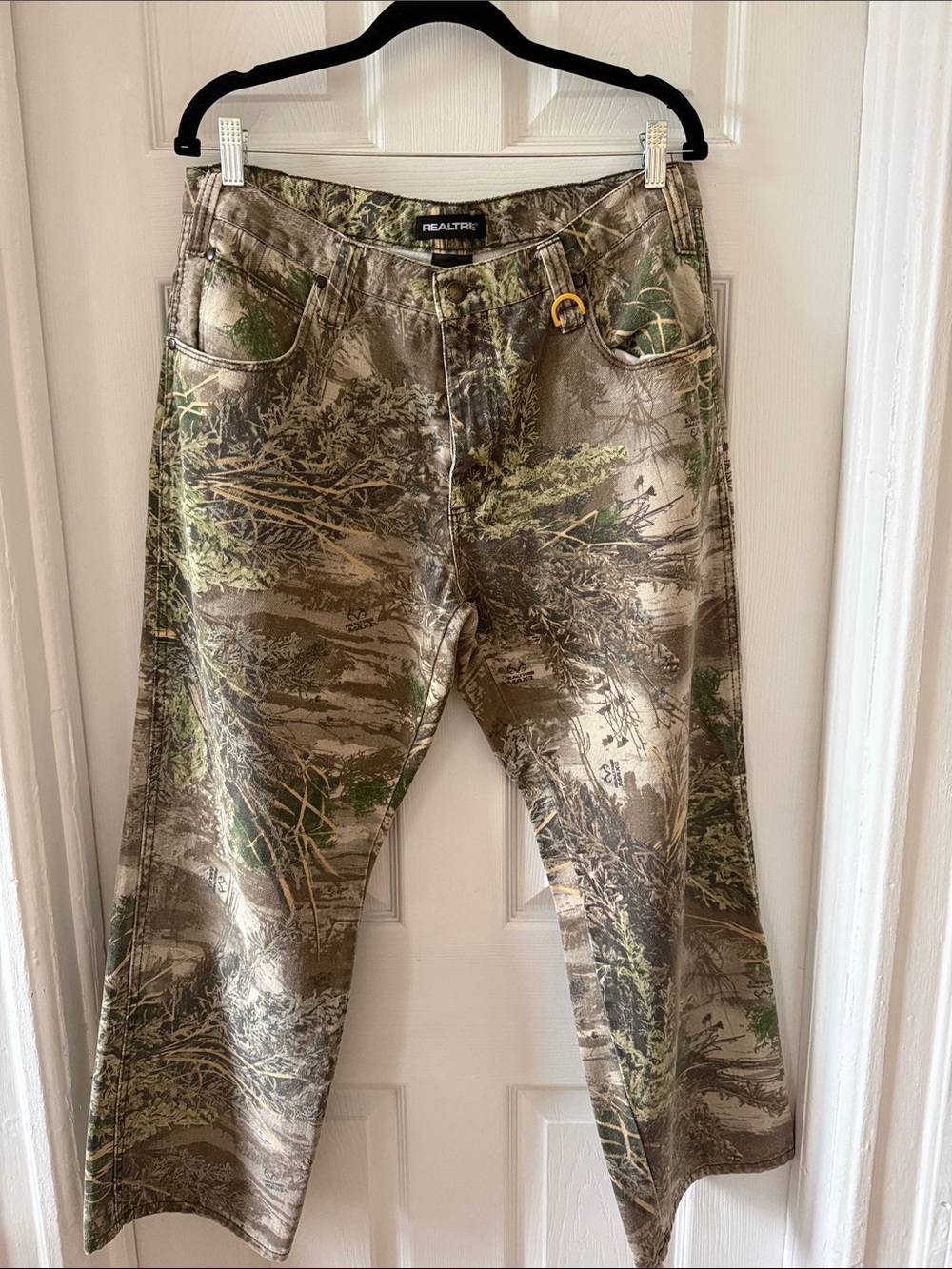 Vintage Realtree unisex Camouflage Bootcut Jeans — Brown & Green